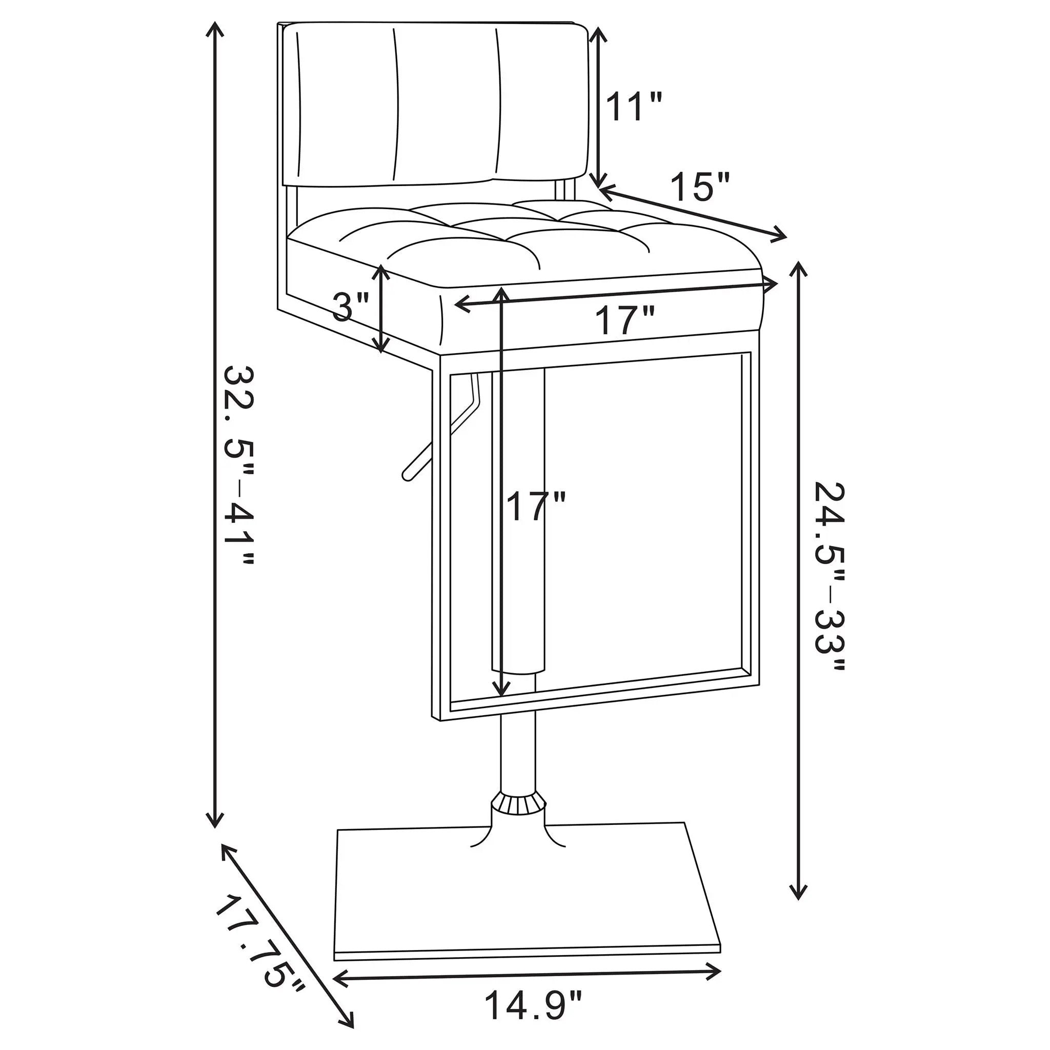 Adjustable Bar Stool, Height-Adjustable For Modern Dining Spaces by HouseOfZazla