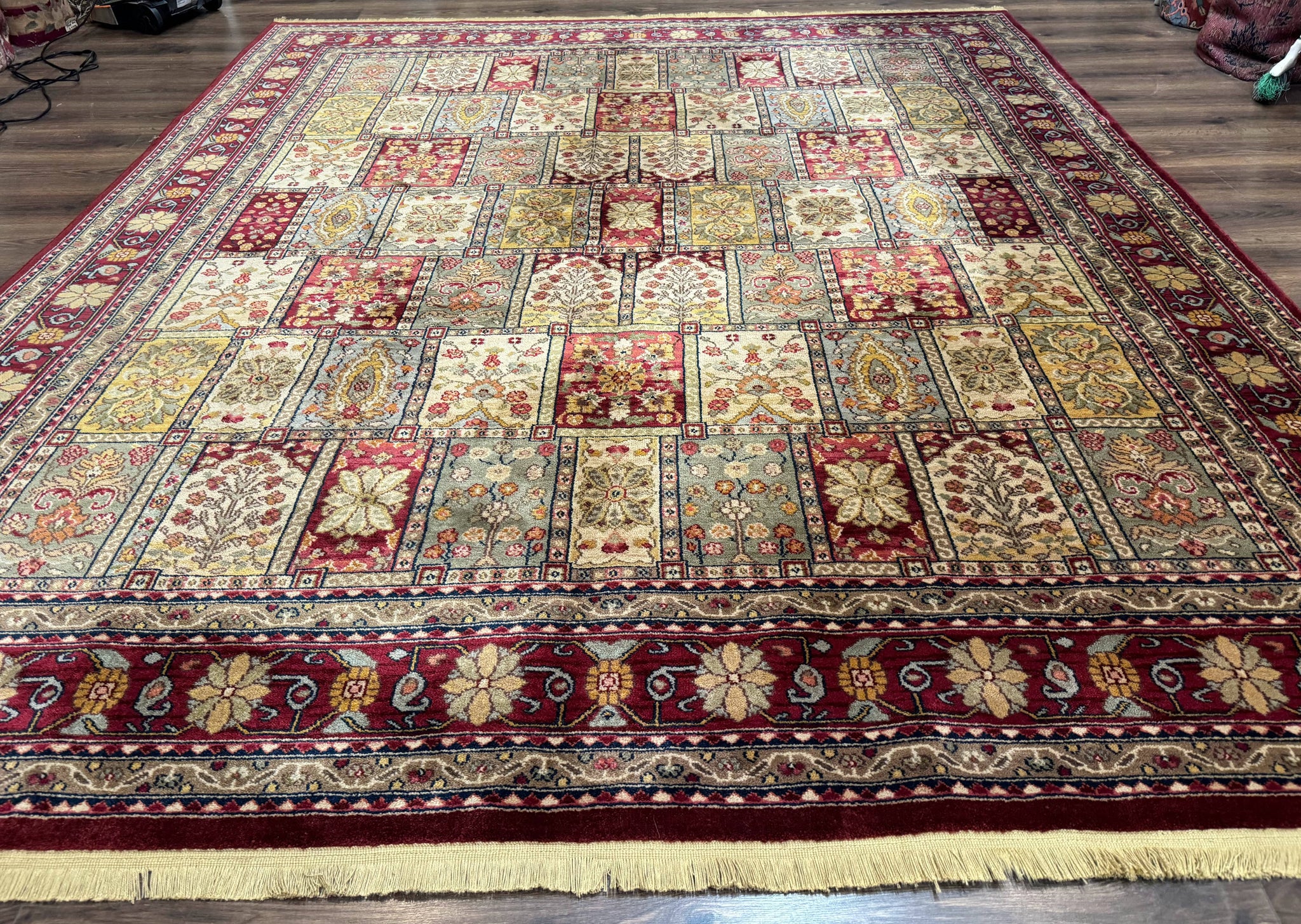 Karastan Bakhtiyari Rug 8.8 x 10, Antique Legends Karastan Wool Carpet #2200-202, Multicolor Panel by Jewel Rugs
