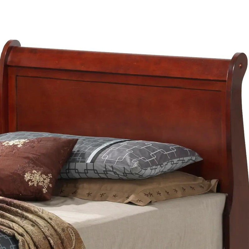 Upholstered Panel Sleigh Bed Design by Unique Piece Furniture