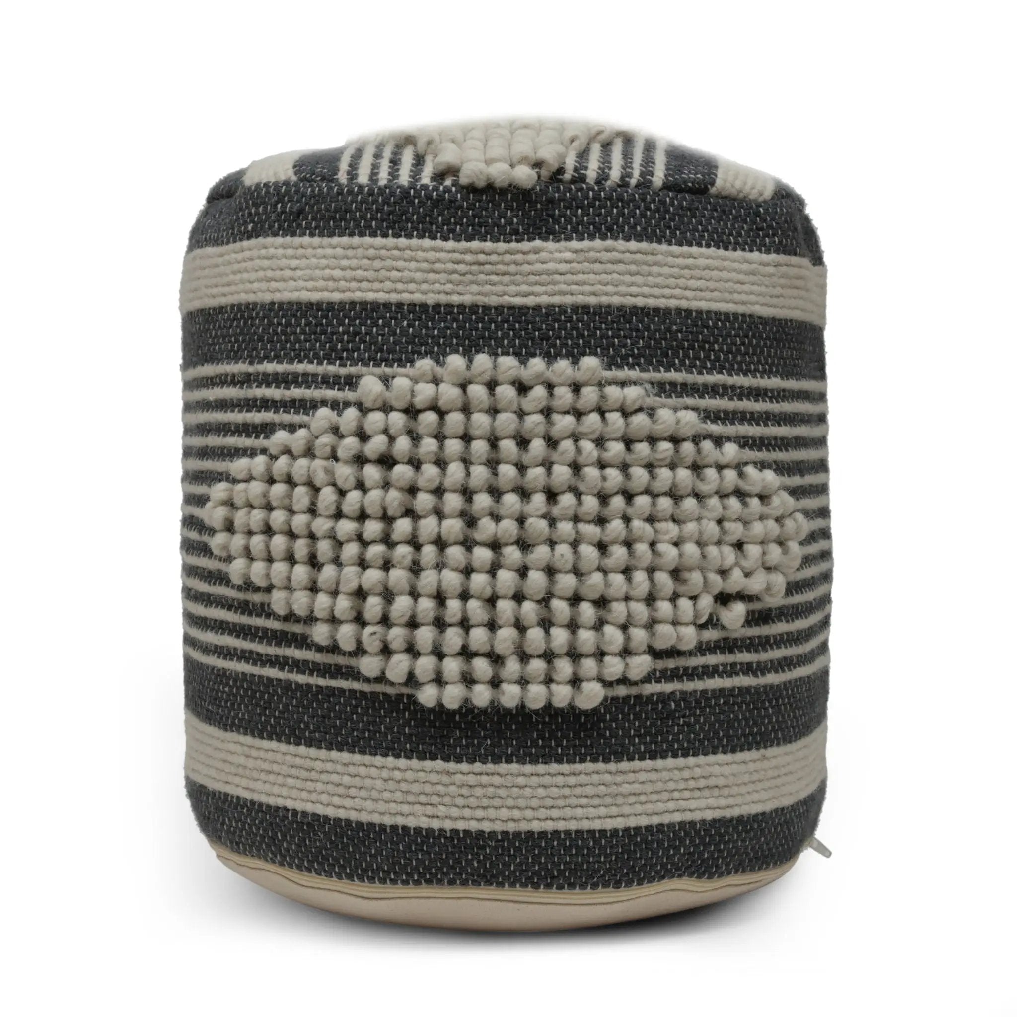 Diamond - Handcrafted Cylindrical Pouf by Unique Piece Furniture