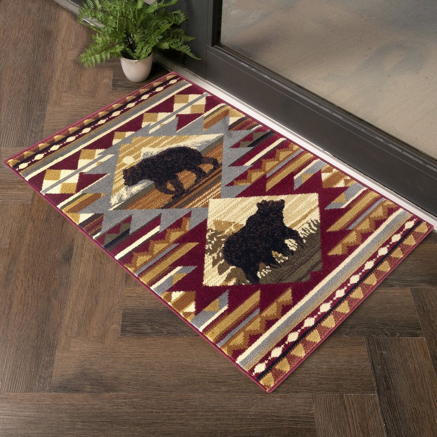Nature's Nest - GC_CBL3001 Lodge Area Rug by HouseOfZazla