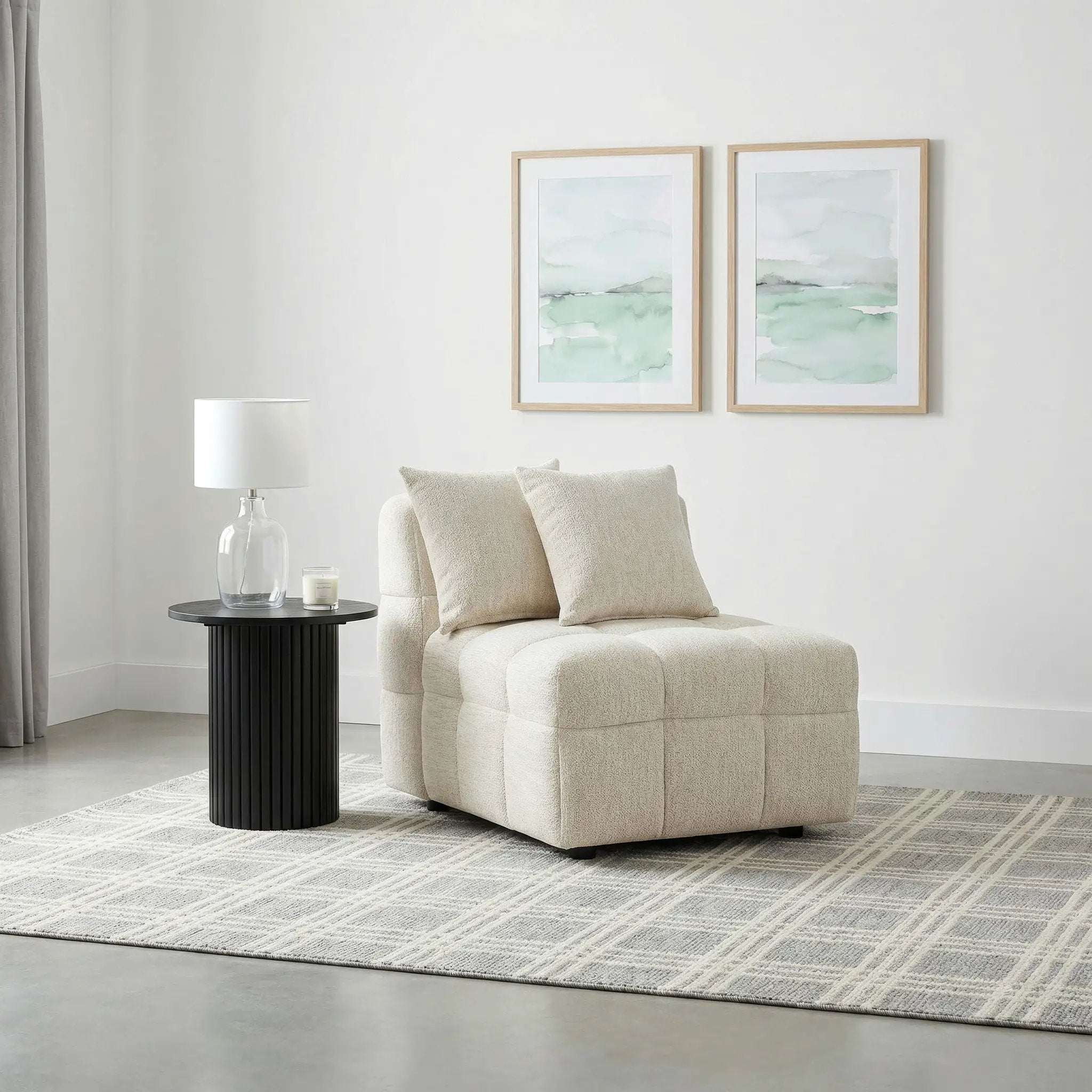 Amara Upholstered Armless Chair by Unique Piece Furniture