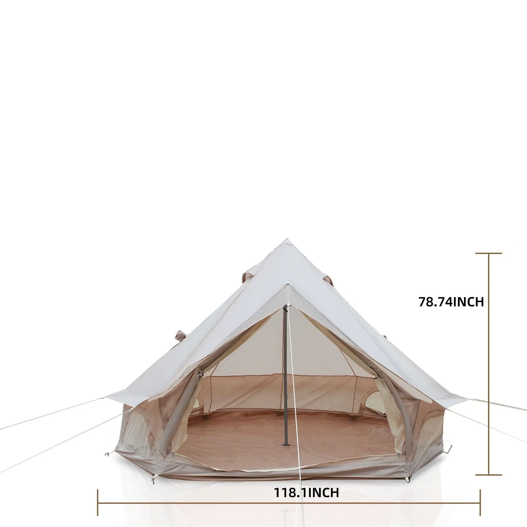 Oxford Bell Tent for Family Camping - Spacious 9.8ft Yurt by HouseOfZazla