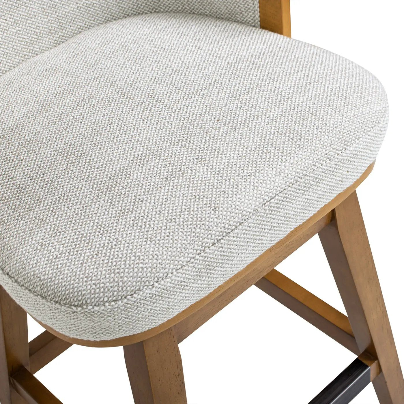 Bahama 26" Cane Rattan High-Back Swivel Counter Stool with Recessed Arms by HouseOfZazla