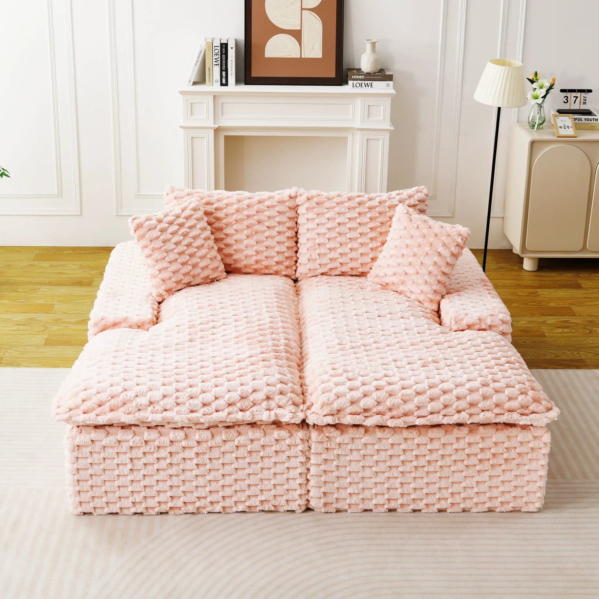 Double Chaise Lounge With Full Compressed Sponge by HouseOfZazla
