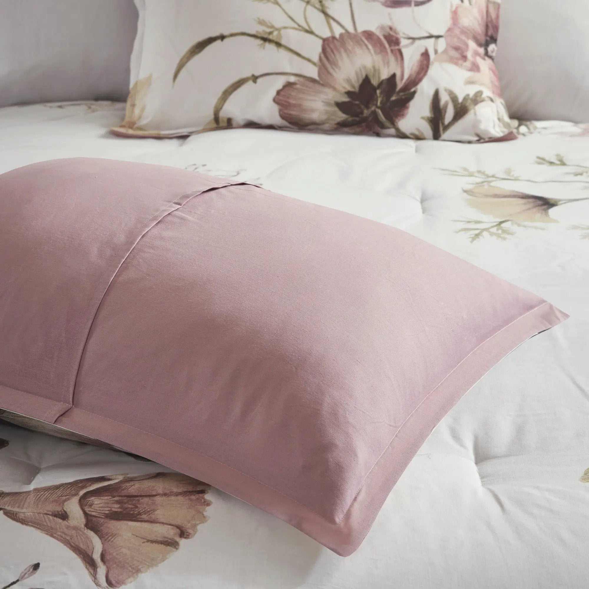 8 Piece Cotton Printed Comforter Set Blush King by HouseOfZazla