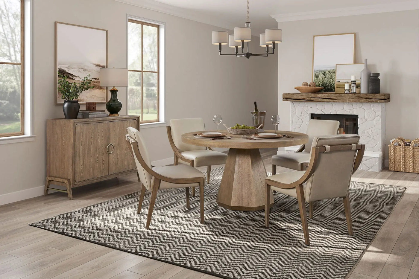 Elegant Round Dining Table by HouseOfZazla