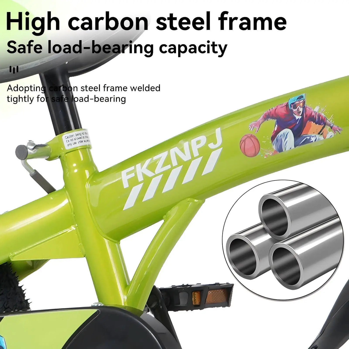 Fkznpj - 16" Sporty Kids Bike With Training Wheels And Stand Adjustable Saddle Suitable For Boys And Girls Aged 4 - 8 Years Tall Height 41 - 46" Available In A Variety Of Colors by HouseOfZazla