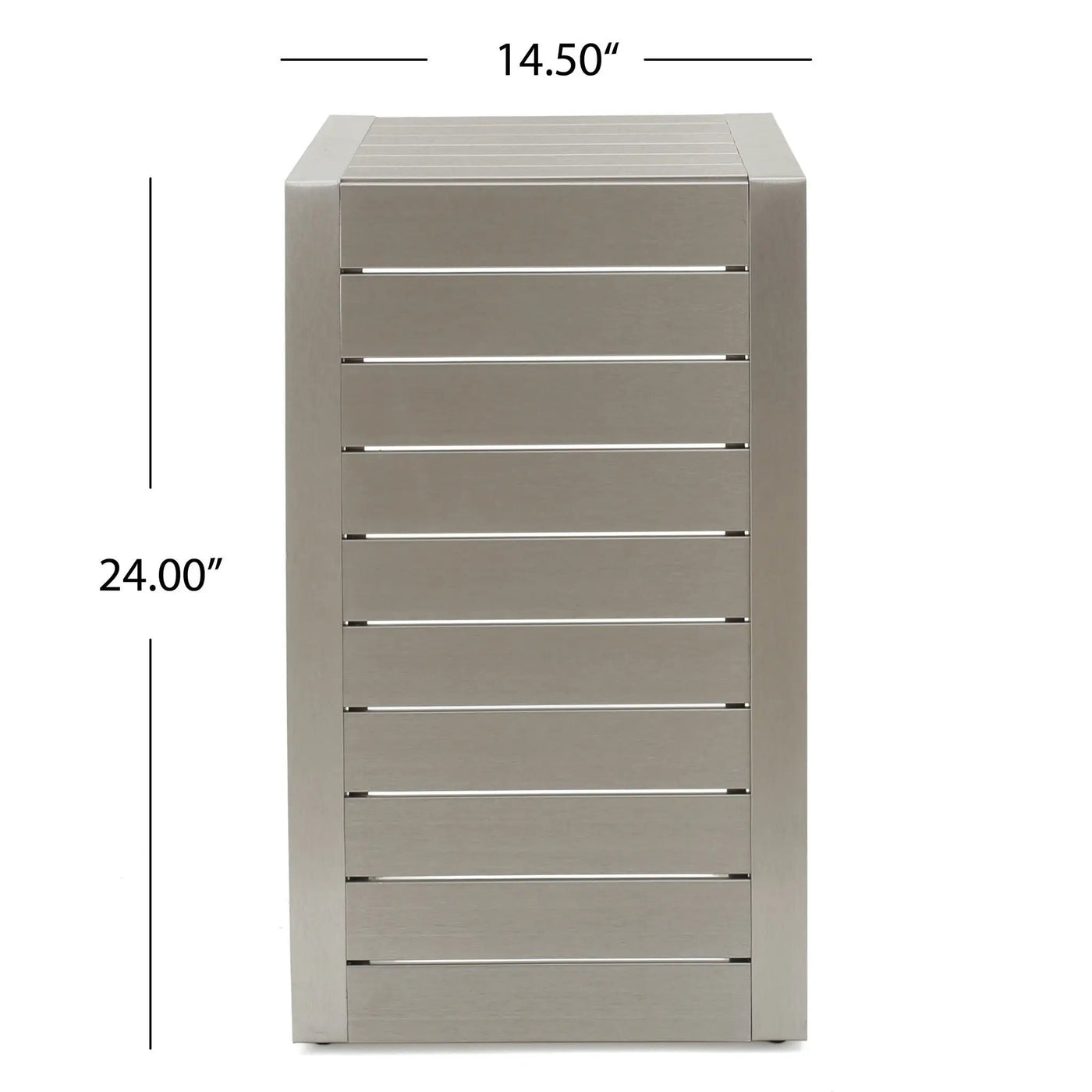 Aluminum Outdoor C-Shaped Side Table for Patio by HouseOfZazla
