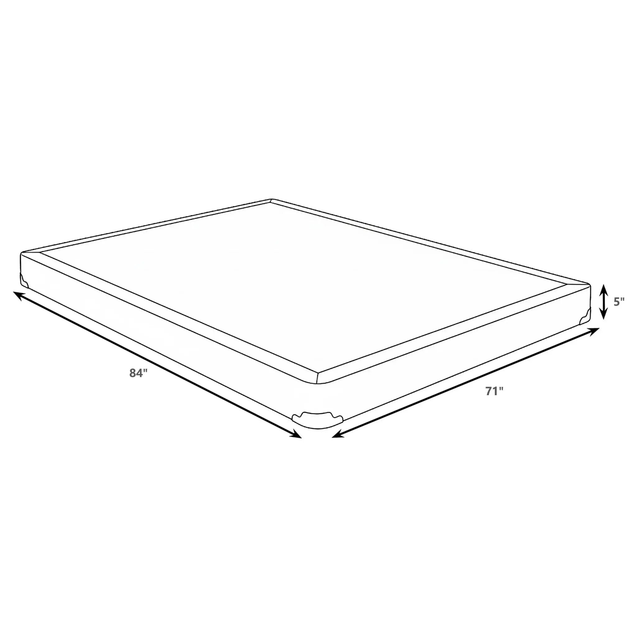 Mercer 5-inch Split California King Low Profile Foundation by Unique Piece Furniture