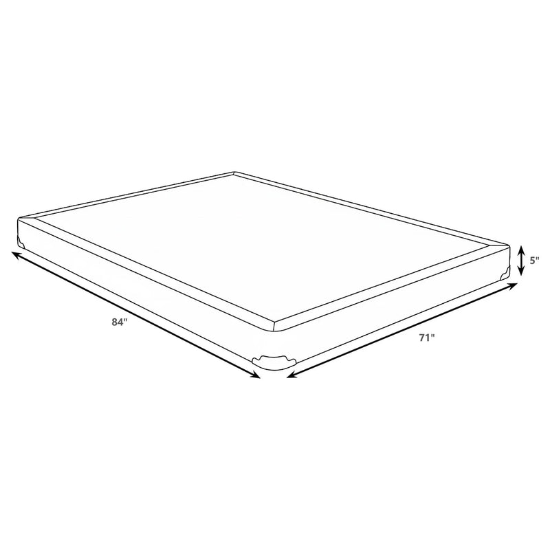 Mercer 5-inch Split California King Low Profile Foundation by Unique Piece Furniture