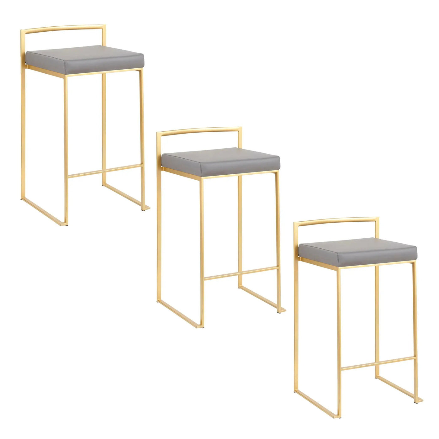 Fuji - Contemporary / Glam Design Counter Stool (Set of 2) by HouseOfZazla