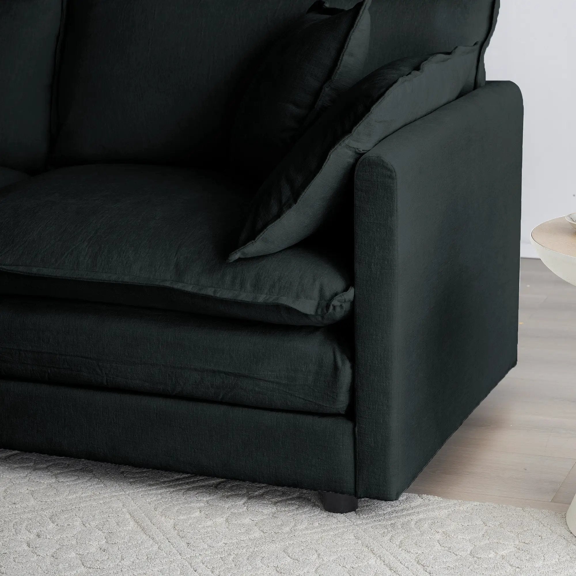 Chenille Fabric Ottomans Footrest to Combine with Sofas by HouseOfZazla