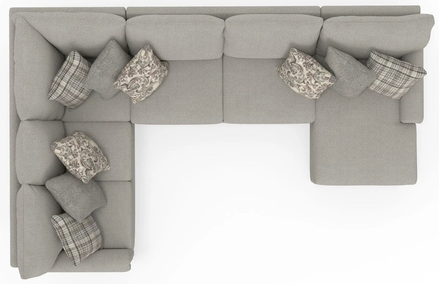 Livingston - Sectional With Comfort Coil Seating And Accent Pillows Included by Unique Piece Furniture