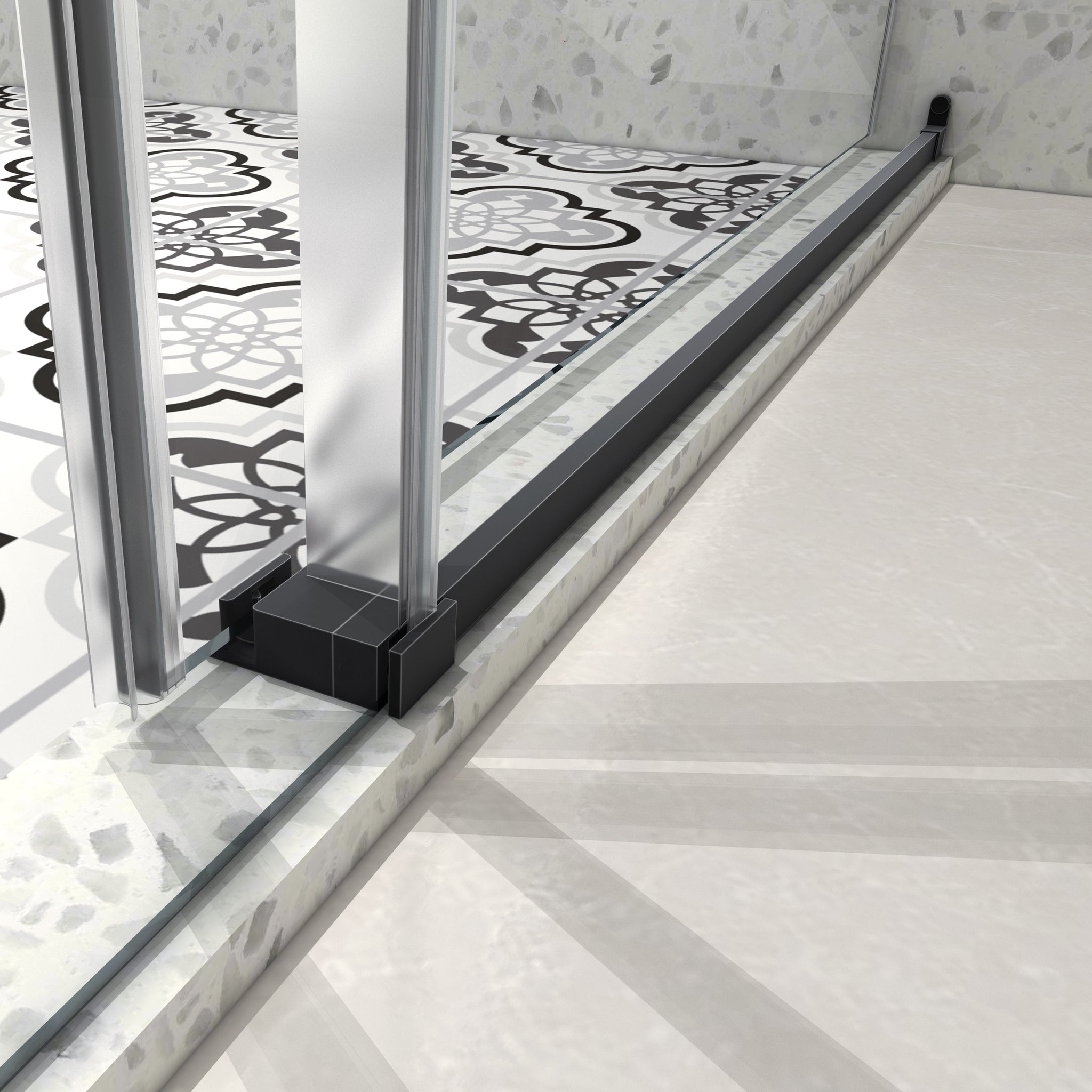 6063 Matte Tempered Glass Shower Door by HouseOfZazla