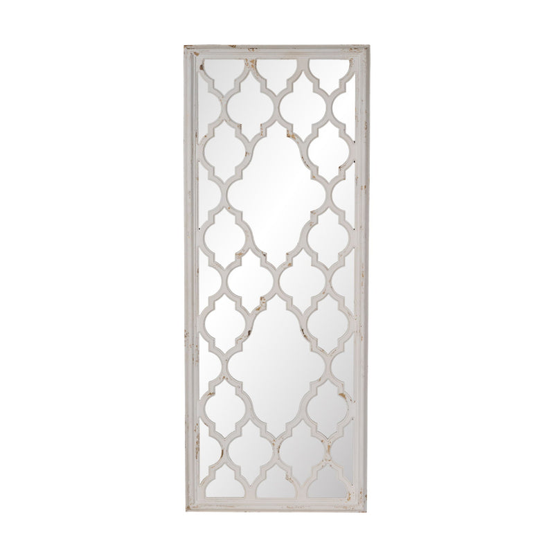 Distressed Floor Mirror with Full Body View - White, photo 11 of 11