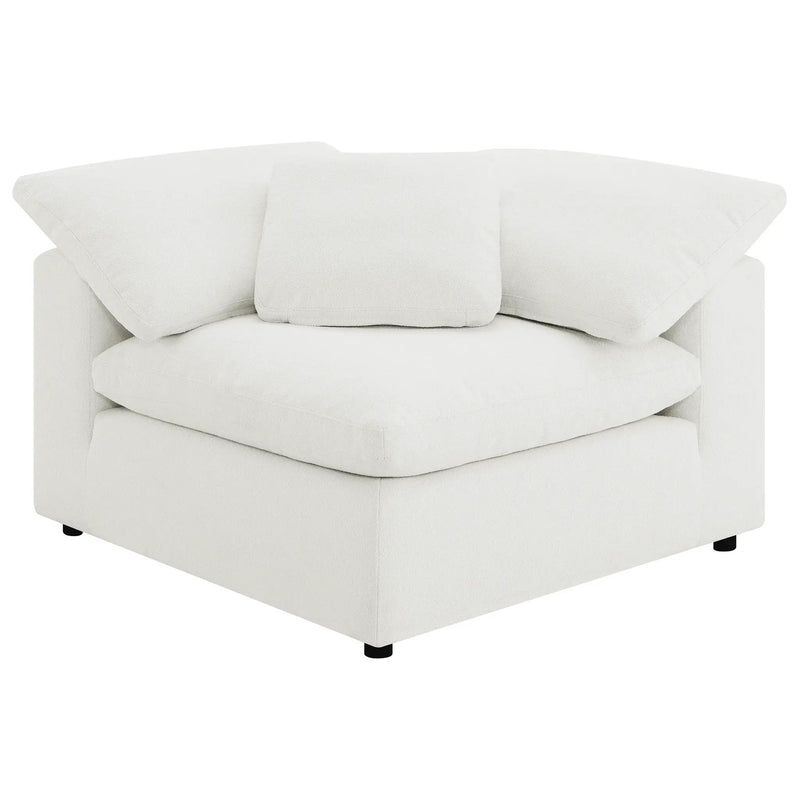 Raleigh 6-piece Boucle Upholstered Modular Sectional Ivory by Unique Piece Furniture