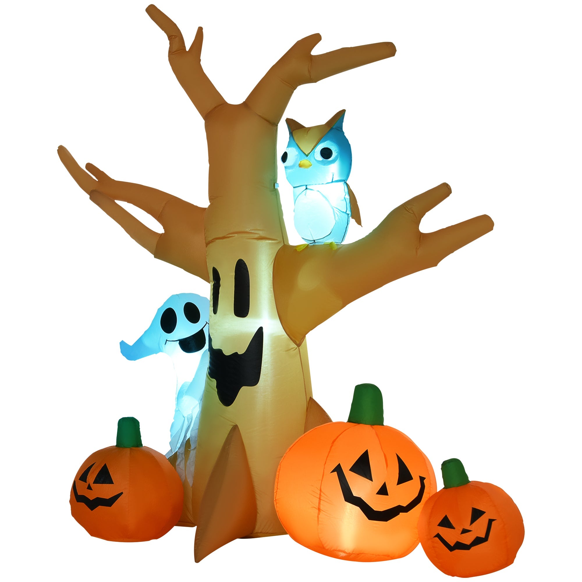 HOMCOM 7.5' Tall Lighted Halloween Inflatable Yard Decoration by HouseOfZazla