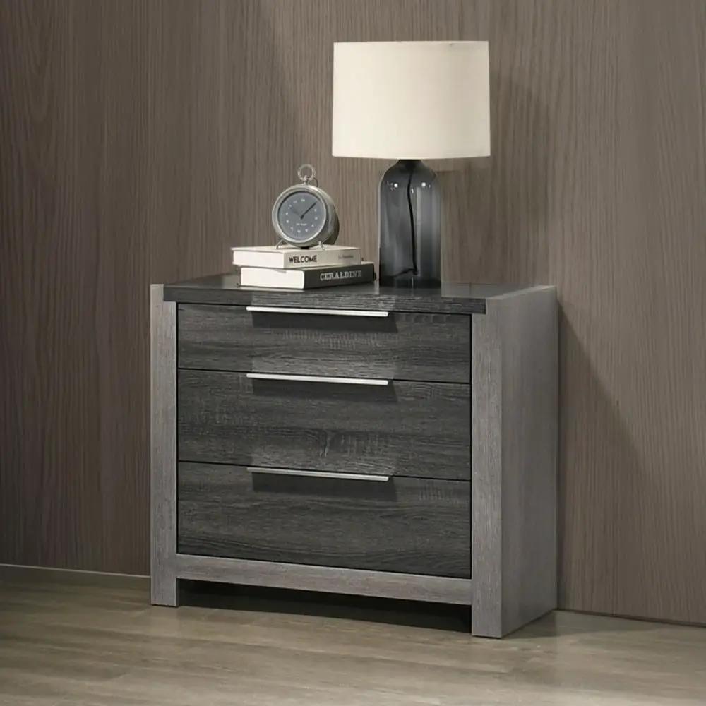 Jehoram - 3 Drawer Nightstand For Bedroom by Unique Piece Furniture