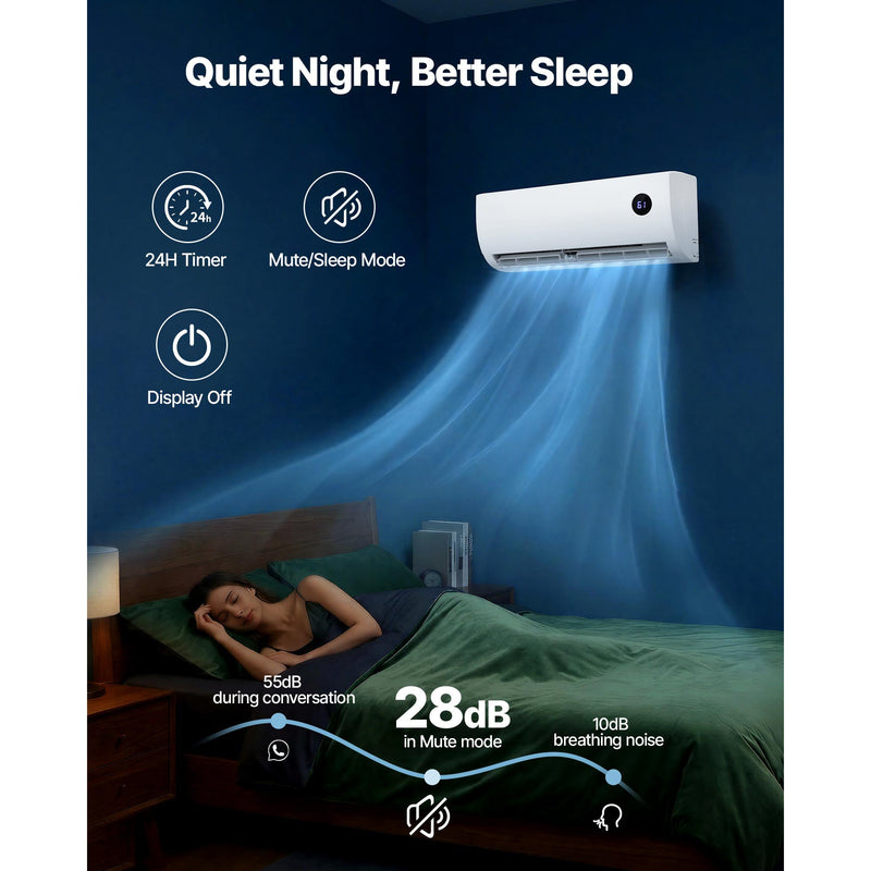 Mini Split Air Conditioner 12,000 BTU Cooling / 12,500 BTU Heating by HouseOfZazla