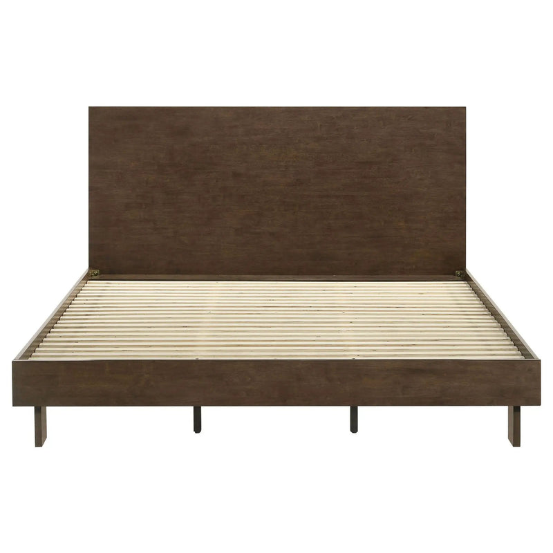 Glenwood 48-inch Eastern King Platform Panel Bed Warm Brown by Unique Piece Furniture