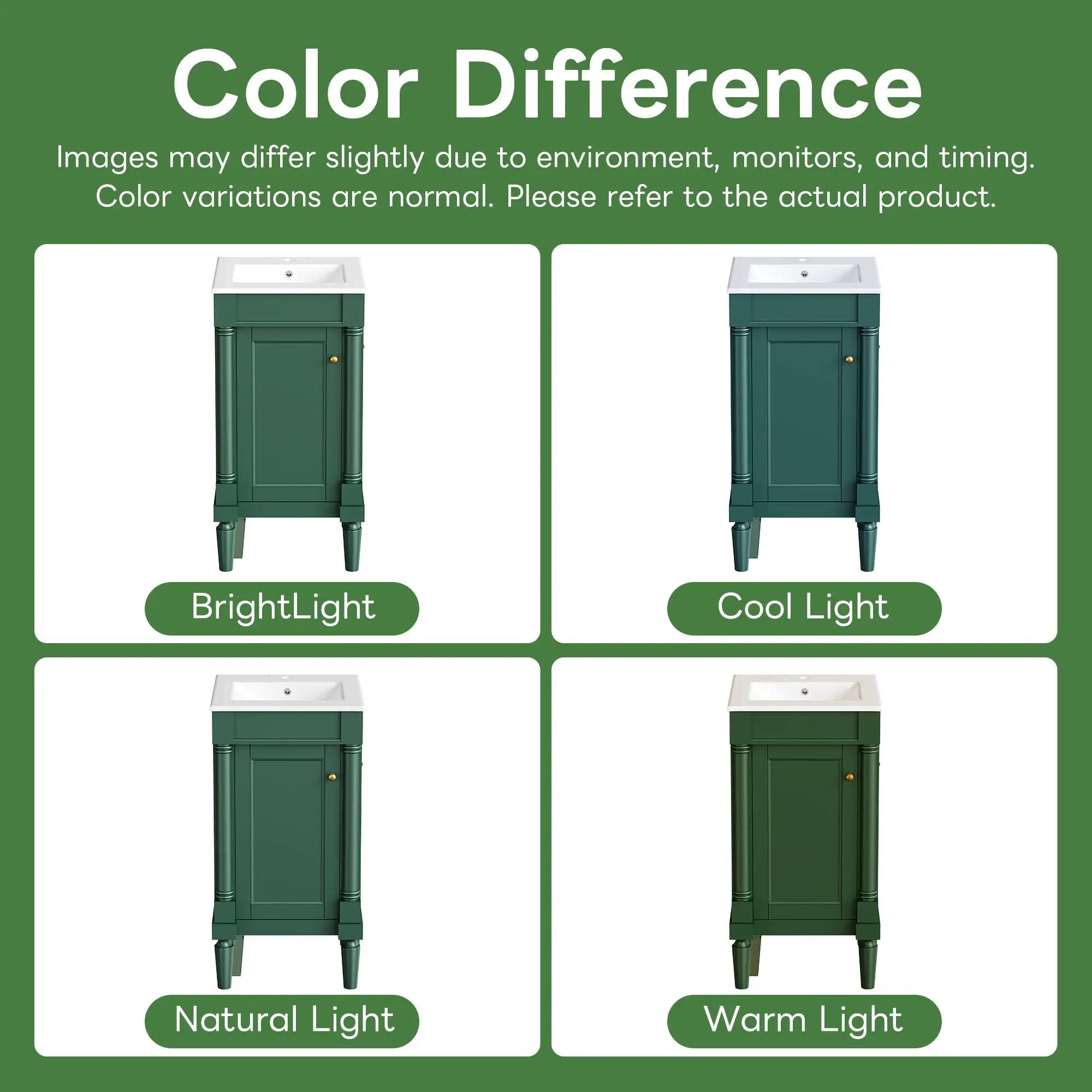 18" French Style Bathroom Cabinet with Storage by HouseOfZazla