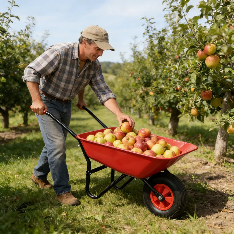 Steel Tray Wheel Barrow Trolley by HouseOfZazla