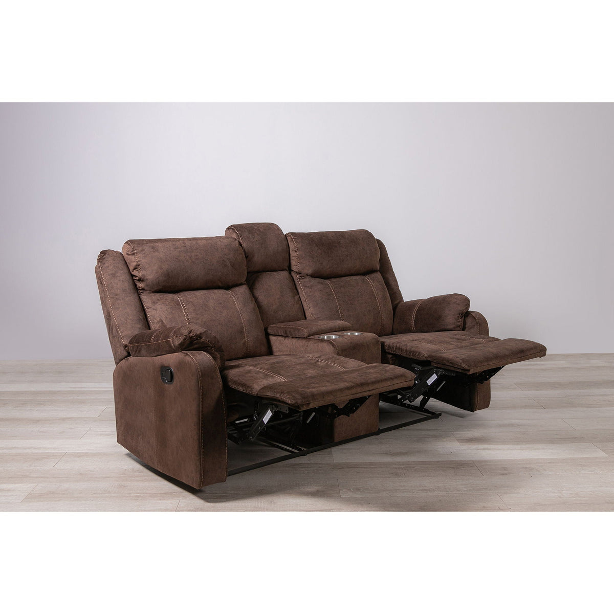 Reclining Loveseat with Manual Recline and Storage - Dark Brown or Dark Gray, photo 23 of 24