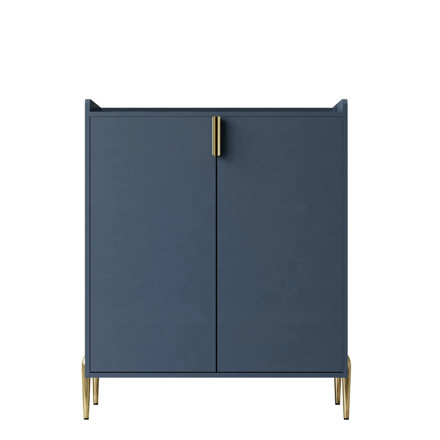 Wine Bar Cabinet With Adjustable Shelf, 2 Door Sideboard With Soft-Closing Hinges And Feet by HouseOfZazla