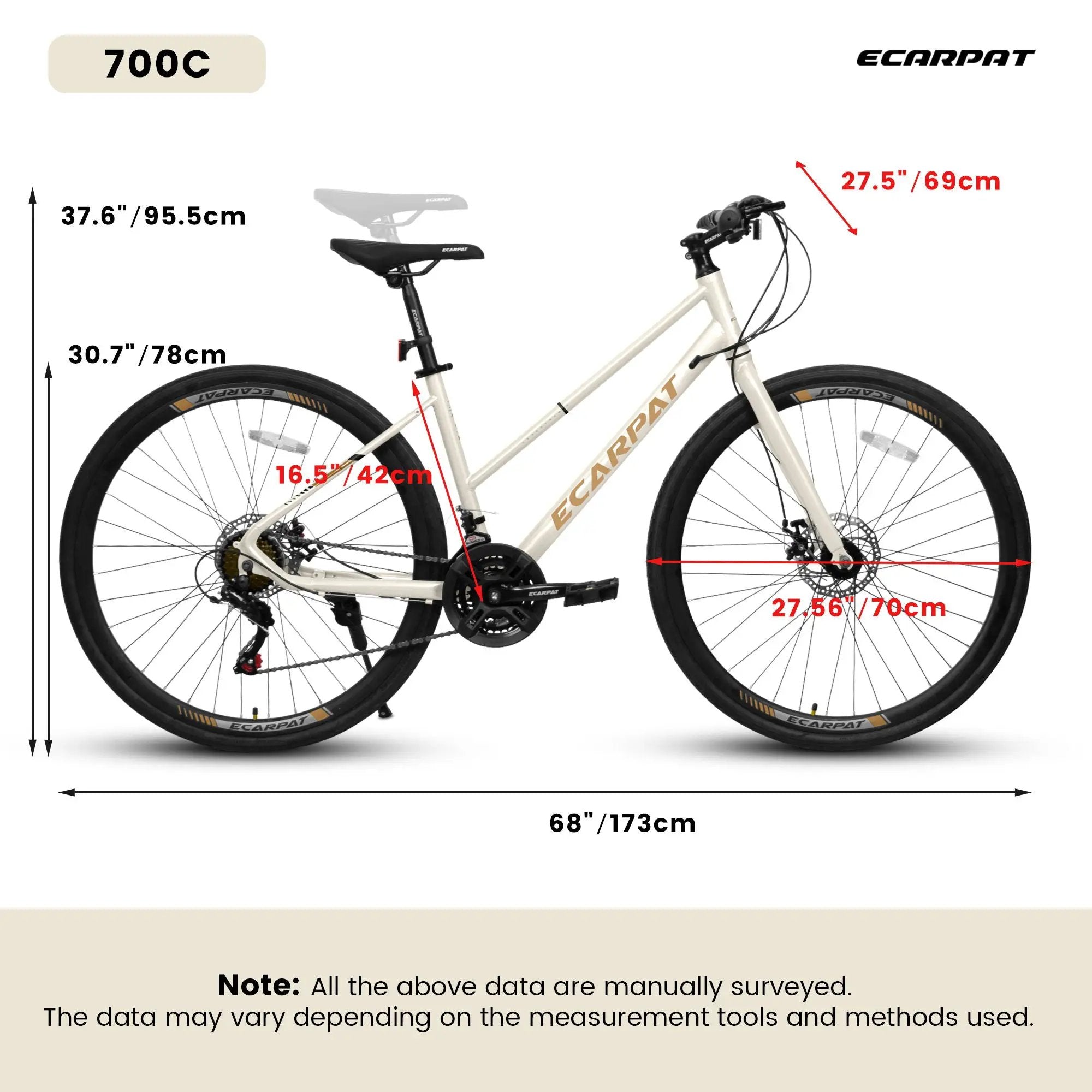 A28250 Road Bike With Aluminum Alloy Wheels, 21-Speed Gear System by HouseOfZazla