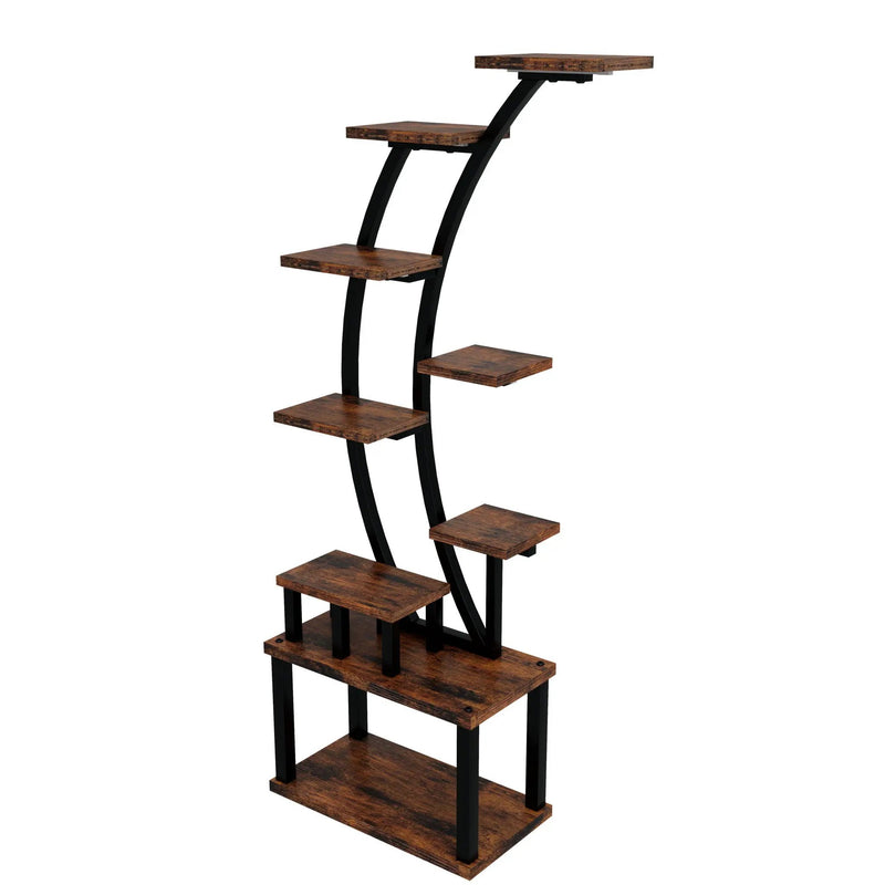 9 Tiered Indoor Plant Stand With 5 Adjustable Grow Lights by HouseOfZazla