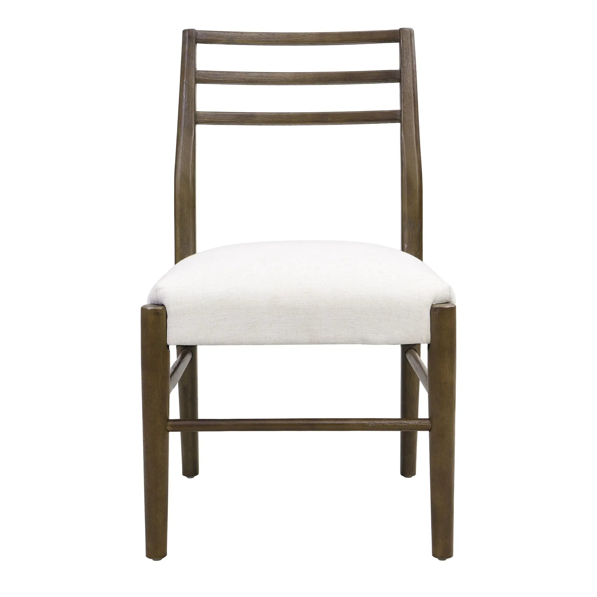 Farmhouse Style Dining Chair Set With Ladder Back Design by HouseOfZazla