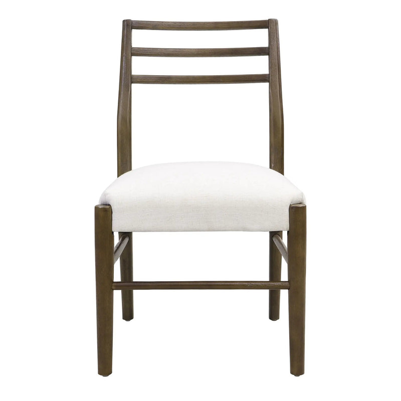 Farmhouse Style Dining Chair Set With Ladder Back Design by HouseOfZazla