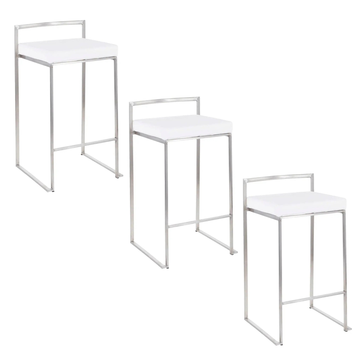 Fuji - Contemporary Elegant Stackable Counter Stool Set by HouseOfZazla