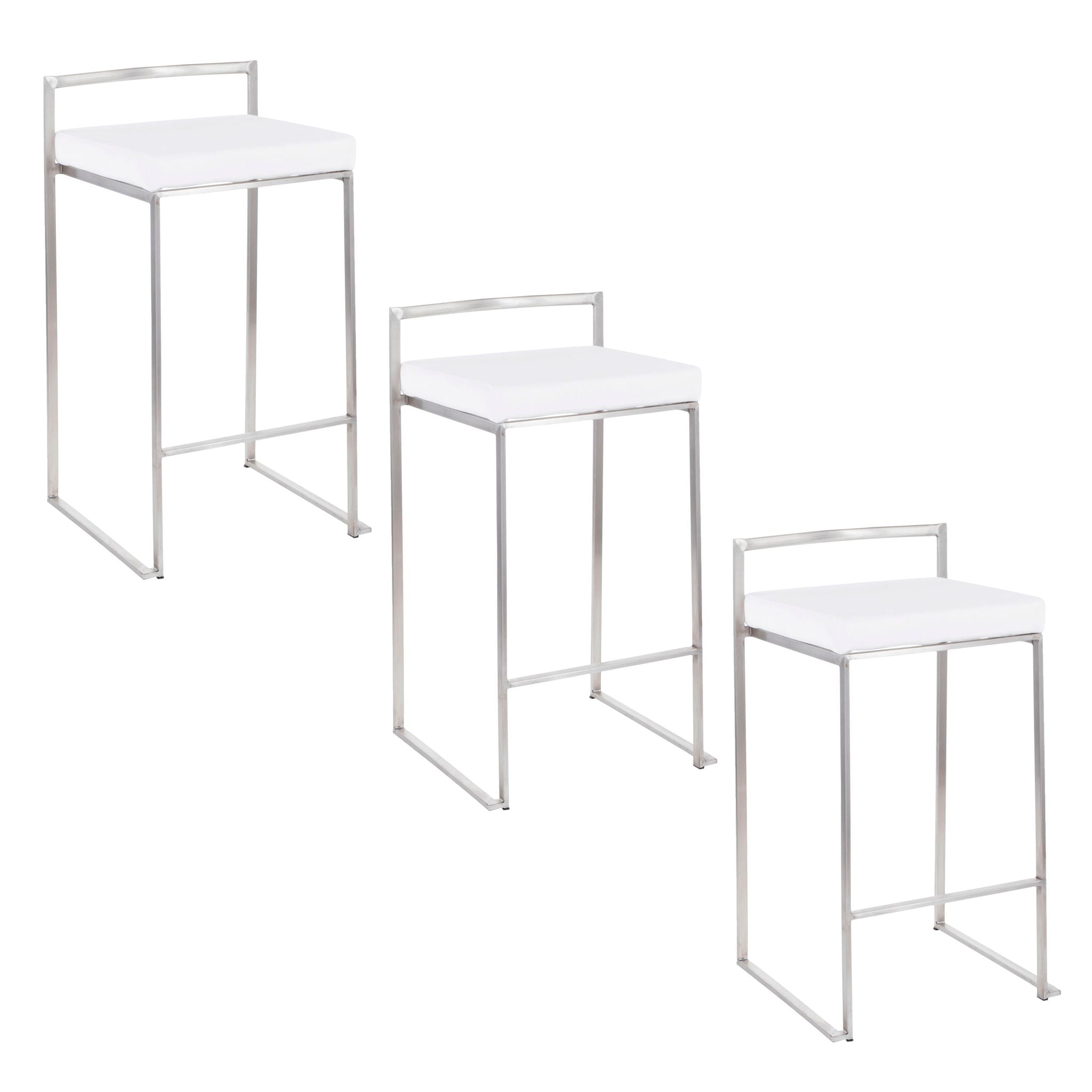 Fuji - Contemporary Elegant Stackable Counter Stool Set by HouseOfZazla