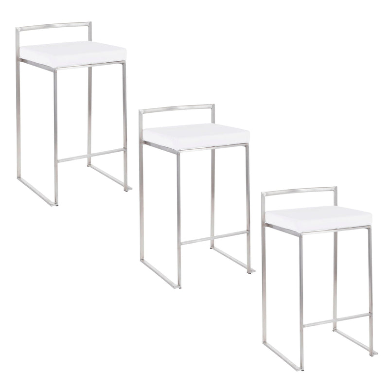 Fuji - Contemporary Elegant Stackable Counter Stool Set by HouseOfZazla