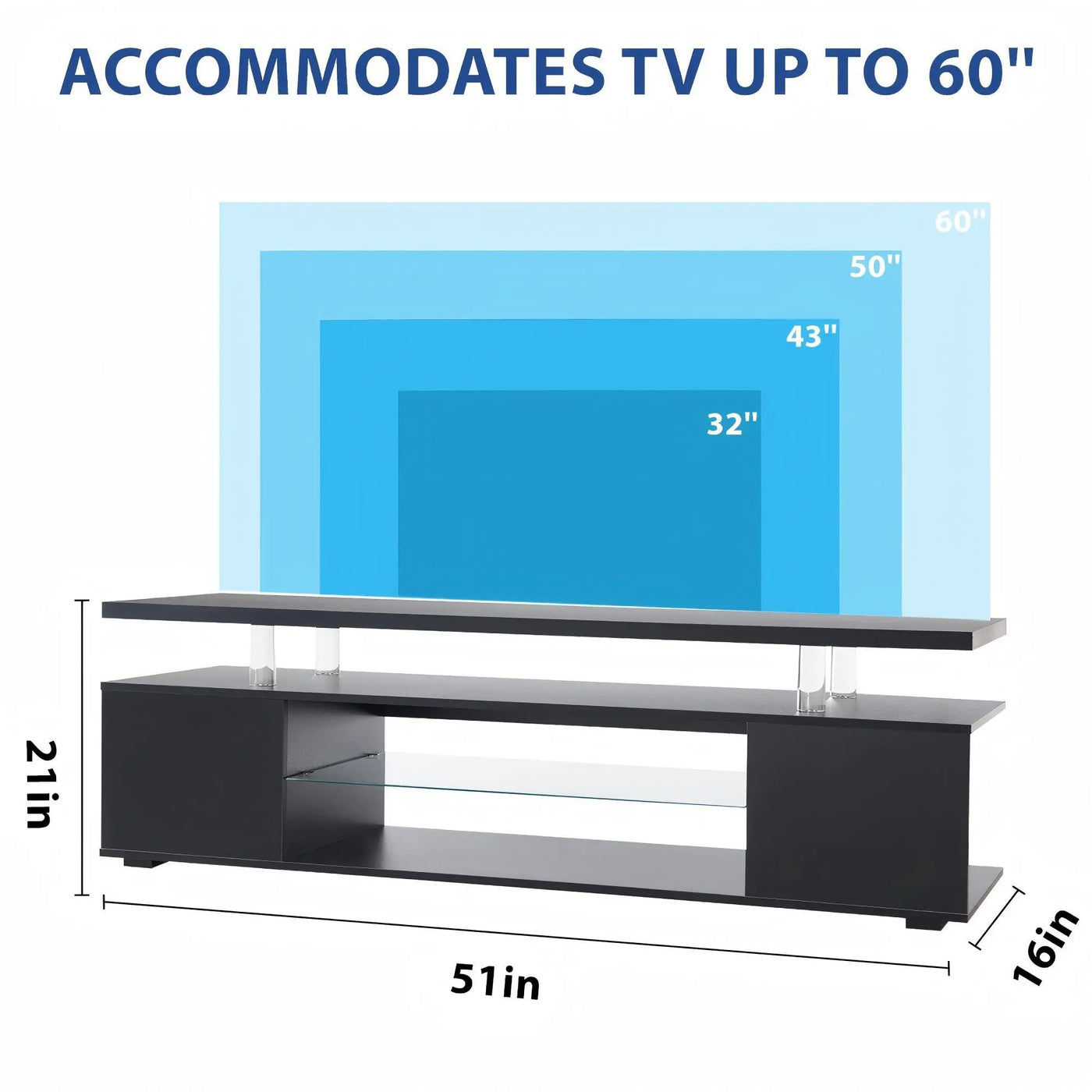 TV Stant With LED And Large Side Cabinet by HouseOfZazla
