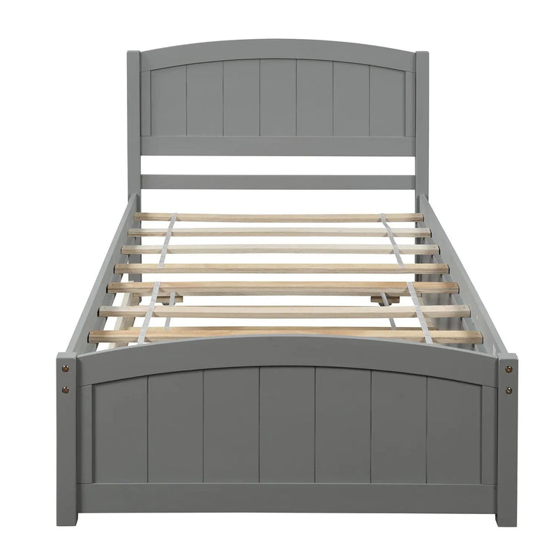 Platform Bed & Headboard, Footboard And Wood Slat Support by HouseOfZazla