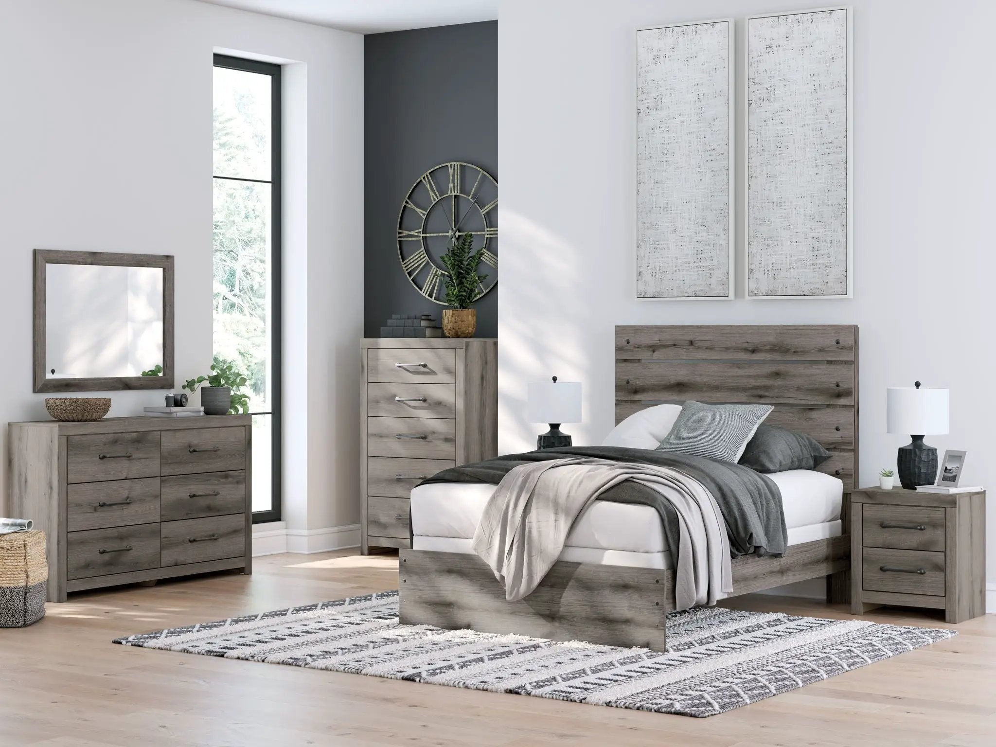 Graystorm - Bedroom Mirror - Brown Gray by Unique Piece Furniture