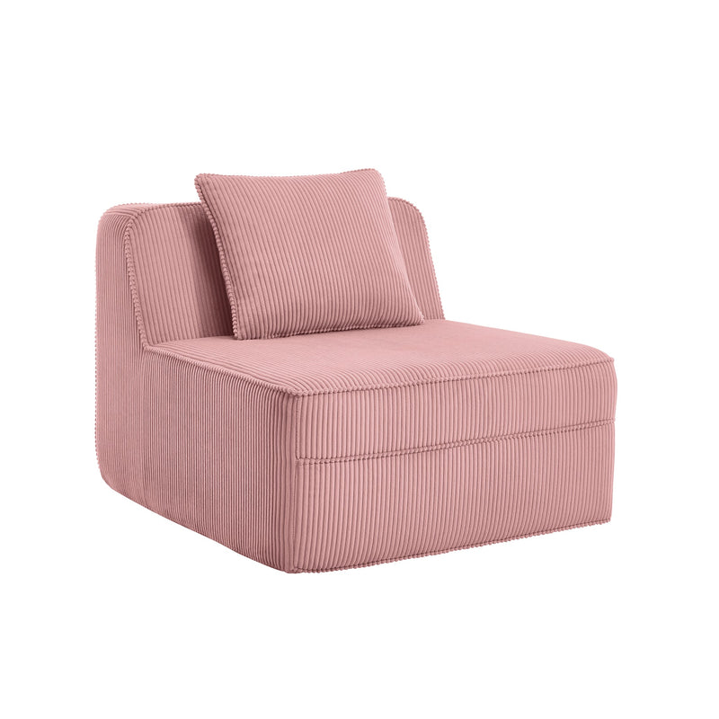 Armless Sofa With Pillow - Pink by HouseOfZazla