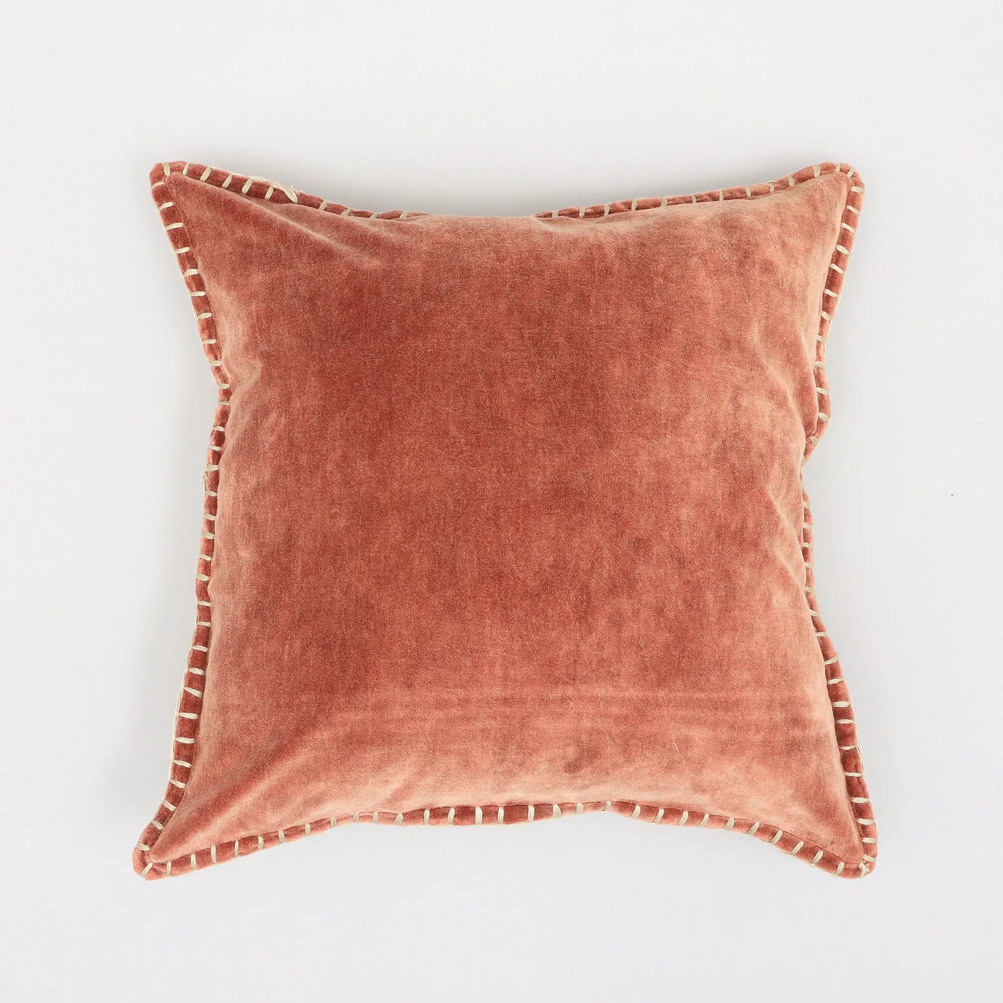 Olivia Stonewashed Velvet Pillow – 19" Square by HouseOfZazla