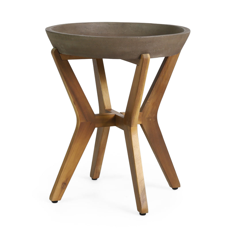 Yukon Side Table with Lightweight Concrete Top - Gray, photo 5 of 10