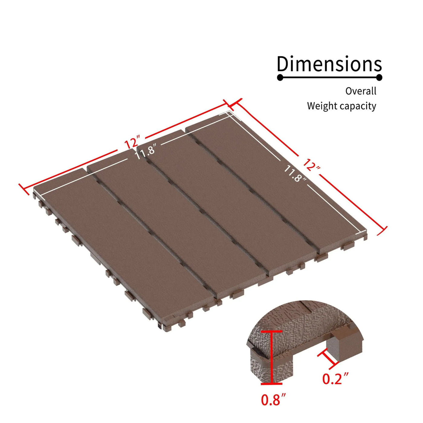Interlocking Deck Tiles 44 Pack For Backyard by HouseOfZazla