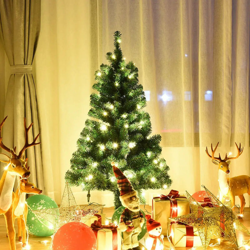 4 Feet Tabletop Artificial Christmas Tree with LED Lights by DirectDeals