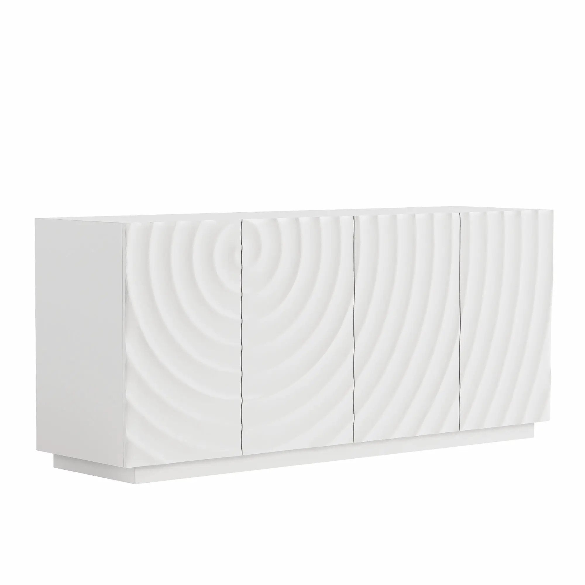 Buffet Cabinet with Storage - Modern 4-Door Sideboard by HouseOfZazla