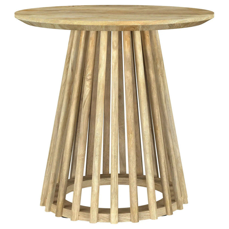 Touhy 3-piece Round Coffee and End Table Set Natural Mango by Unique Piece Furniture