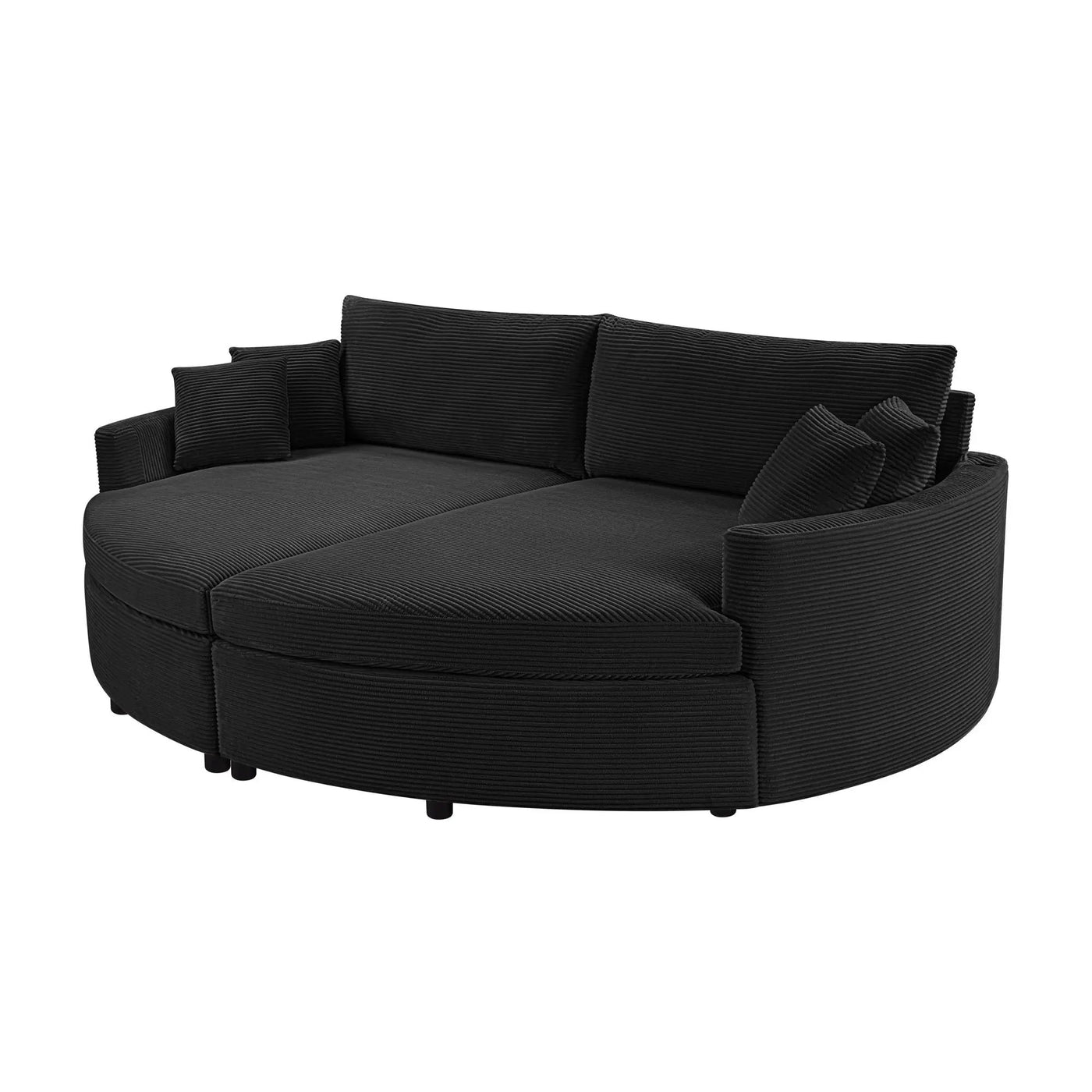 Oversized Double Chaise Lounge Sofa With USB Ports by HouseOfZazla