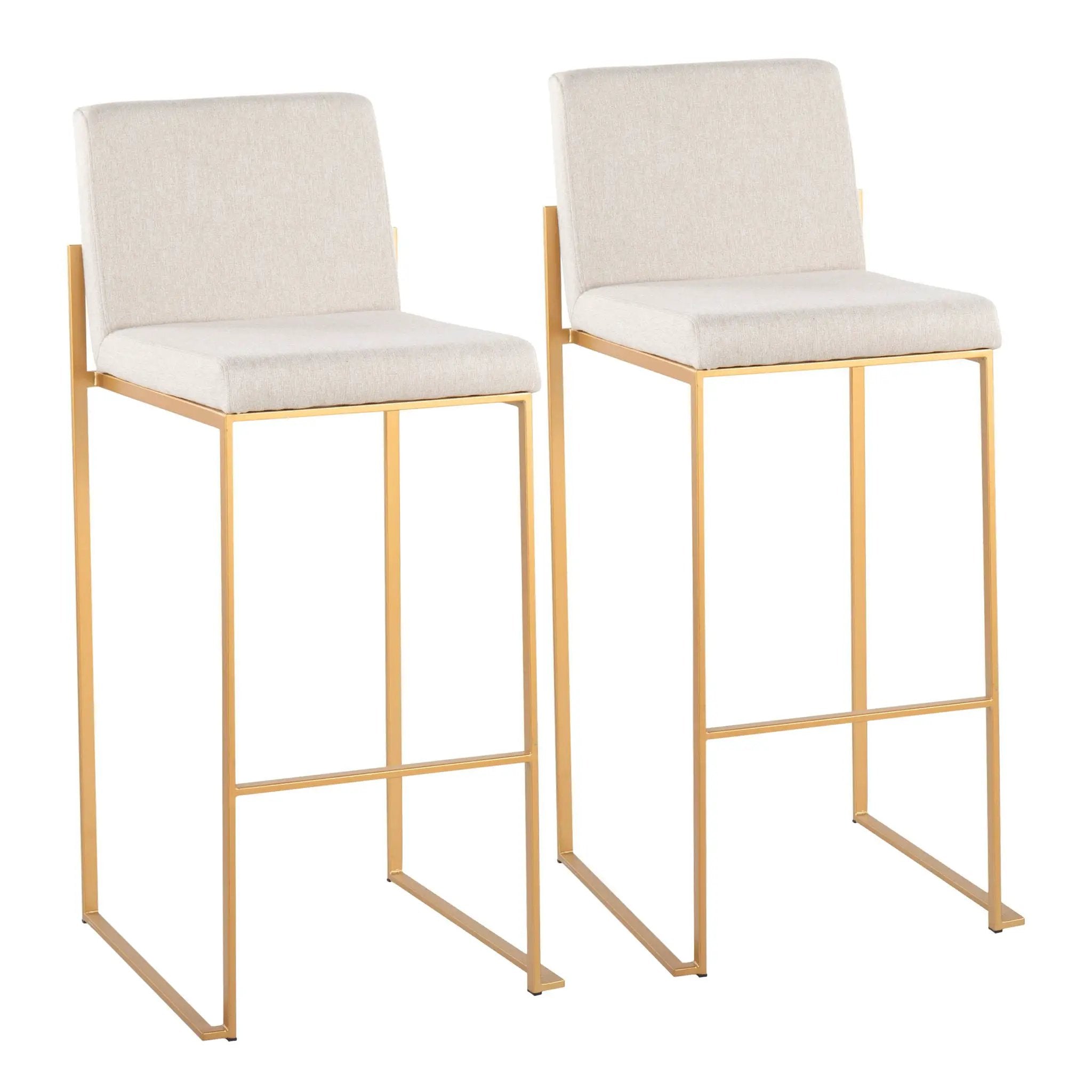 Fuji - Contemporary Design High Back Barstool by Unique Piece Furniture