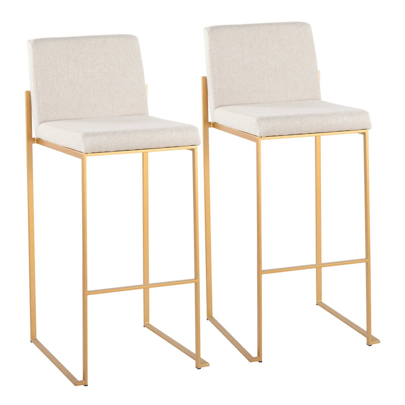 Fuji - Contemporary Design High Back Barstool by Unique Piece Furniture