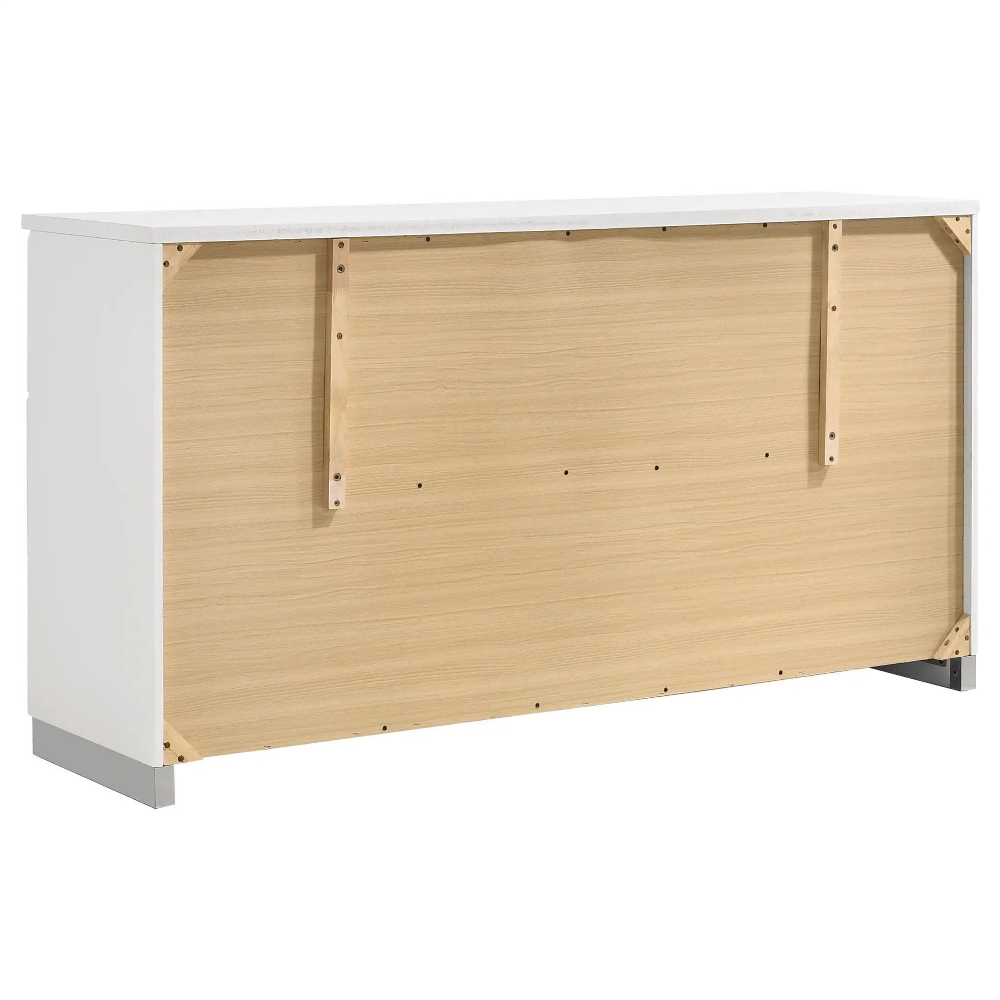 Felicity 4-piece Twin Bedroom Set White High Gloss by Unique Piece Furniture